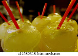 A group of refreshing drinks