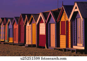 mudança, cabanas, ligado, praia