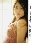 Woman with sleeveless tank