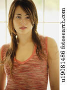 Woman with sleeveless tank