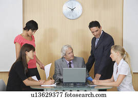 Business people having meeting in conference room