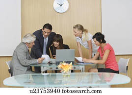 Business people having meeting in conference room