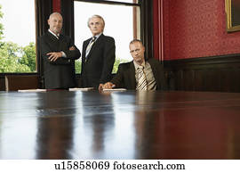 mensen, in, conferentie kamer