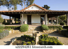 Spanish style exterior and landscape