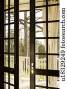 Open French Doors to Outside