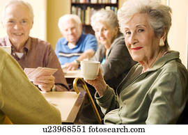 Five residents in a retirement home
