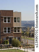 Exterior shot of Contemporary Condominiums/Homes