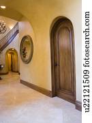 Arched Door with Foyer in Background