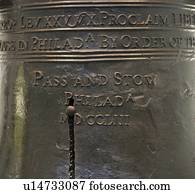 Close up of the Liberty Bell