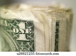Closeup of US currency