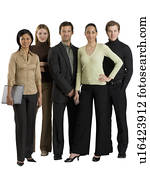 gesellschaft, von, multi-ethnisch, businesspeople