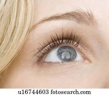 Extreme close up of woman’s eye