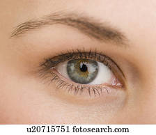 Extreme close up of woman’s eye