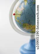 Still life of a globe