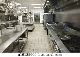 Empty commercial kitchen Empty commercial kitchen