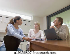 A portrait of a business group.