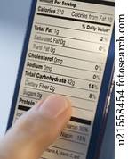 leitura homem, informação nutrição