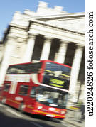 Bus Driving Past Royal Exchange