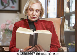 oude vrouw, het boek van de lezing