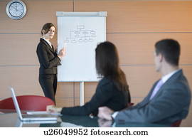 pessoas negócio, em, um, apresentação