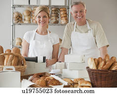 padeiros, em, um, panificadora