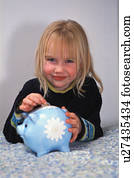 Deposit in piggy bank