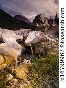 Rugged rocky terrain