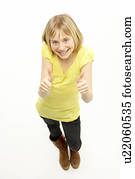 Full Length Portrait Of Young Girl