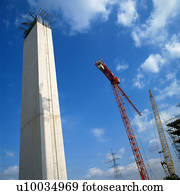 Tower Cranes and concrete column