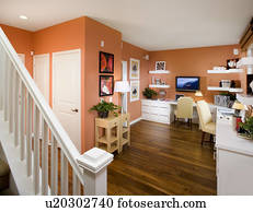 Interior of a home office