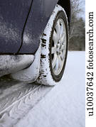 dirigindo, durante, inverno, months.