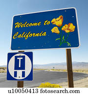 Welcome to California sign