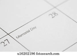 cima, de, calendário, exibindo, dia comemorativo