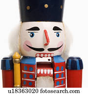 Still life of Christmas toy soldier.