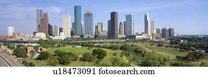 Houston Skyline, Memorial Park, Texas